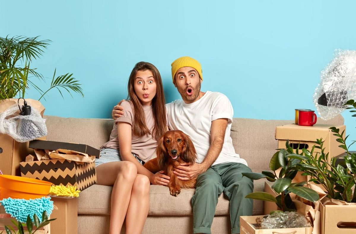 Locataires emménageant dans leur nouveau logement